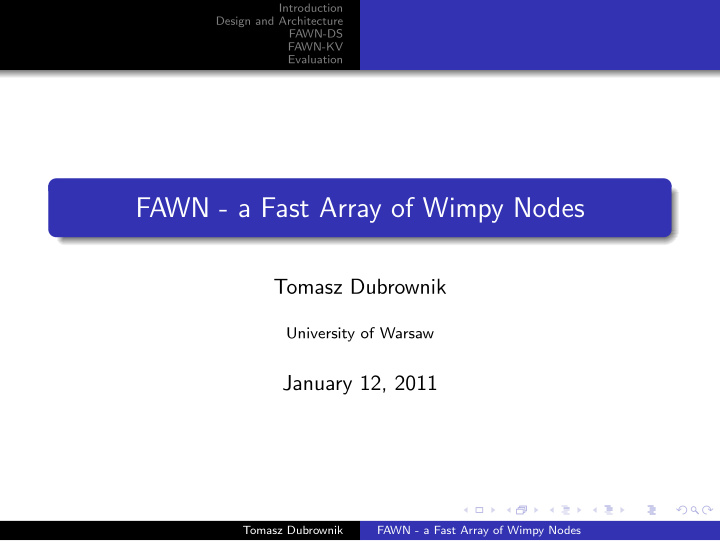 fawn a fast array of wimpy nodes