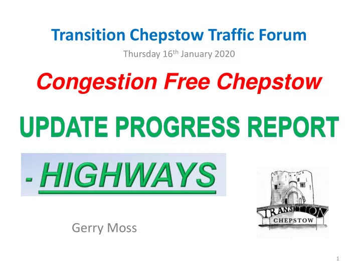 update progress report