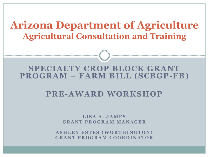 arizona department of agriculture