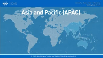John McKenzie  1 6 th ICAO Global Aviation Training and TRAINAIR PLUS Symposium 2019  The ICAO