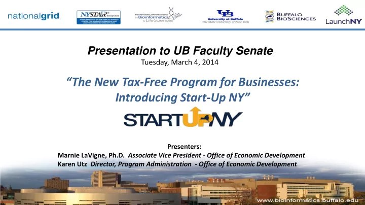 the new tax free program for businesses introducing start