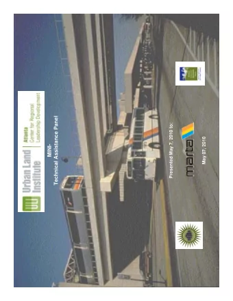 Technical Assistance Panel  Presented May 7, 2010 to:  May 07, 2010  MINI-  1  Your Mini-TAP Team