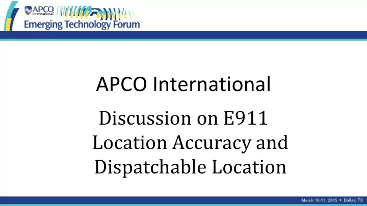 apco international