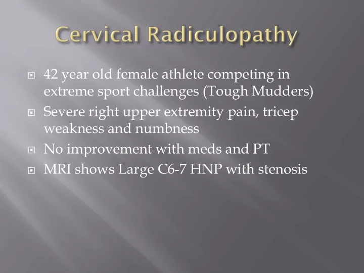 42 year old female athlete competing in extreme sport