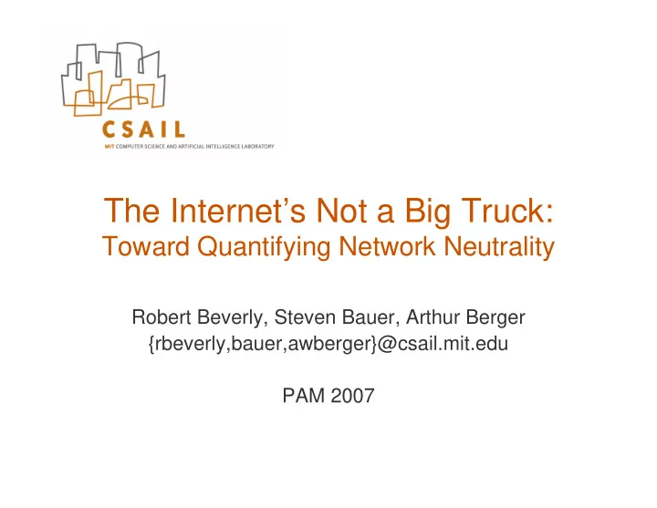 the internet s not a big truck