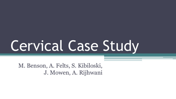 cervical case study