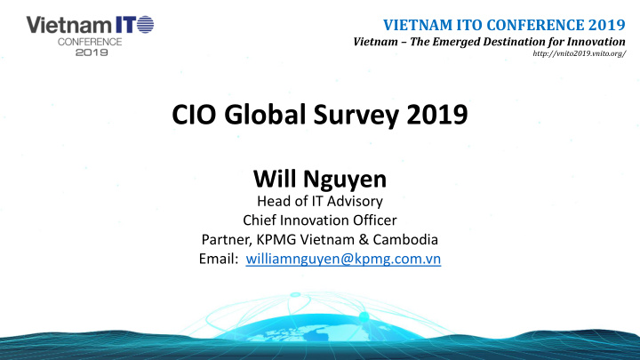 cio global survey 2019