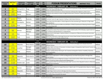 85  1  1300  1304  Michael M.H.  Yang  Residents  fusions for adult spinal deformity  47  2  1305
