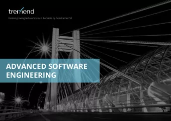 ADVANCED SOFTWARE  ENGINEERING  12  years of successful delivery  +300  high complexity projects