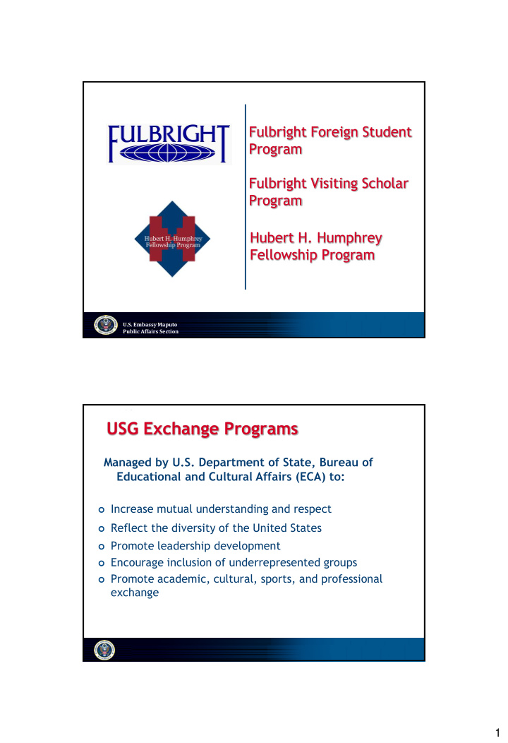 usg exchange programs