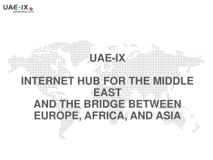 internet hub for the middle