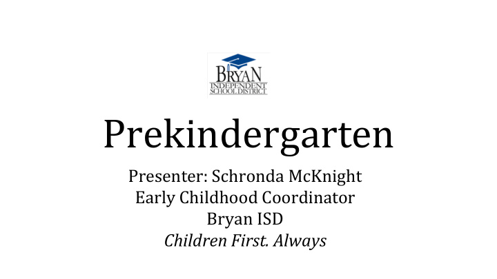 prekindergarten