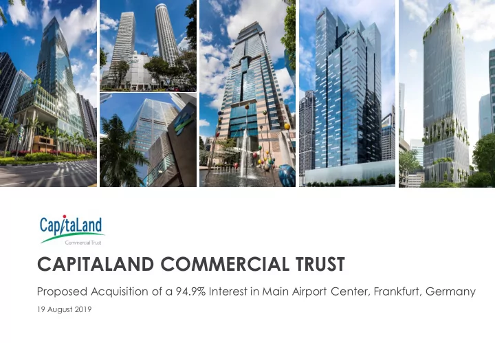 capitaland commercial trust