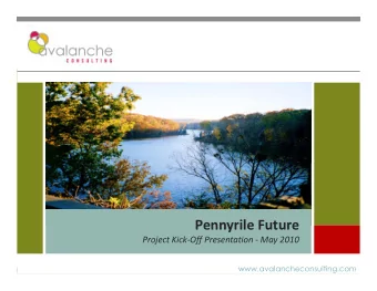Click to edit Master title style  Pennyrile Future  Project Kick-Off Presentation - May 2010