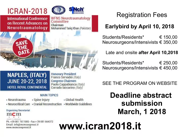www icran2018 it