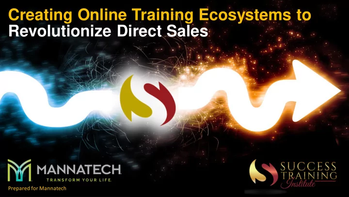 creating online training ecosystems to