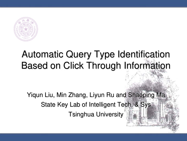 automatic query type identification automatic query type