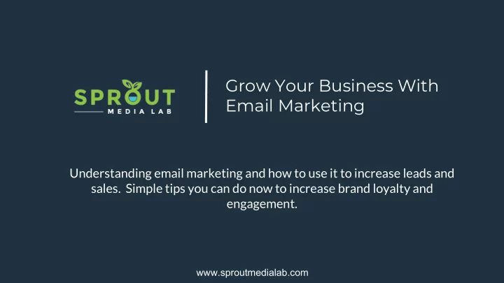 grow your business with email marketing