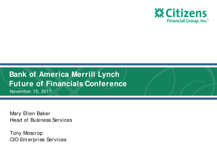 bank of america merrill lynch future of financials