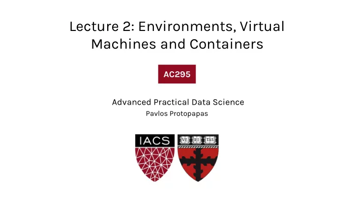 machines and containers