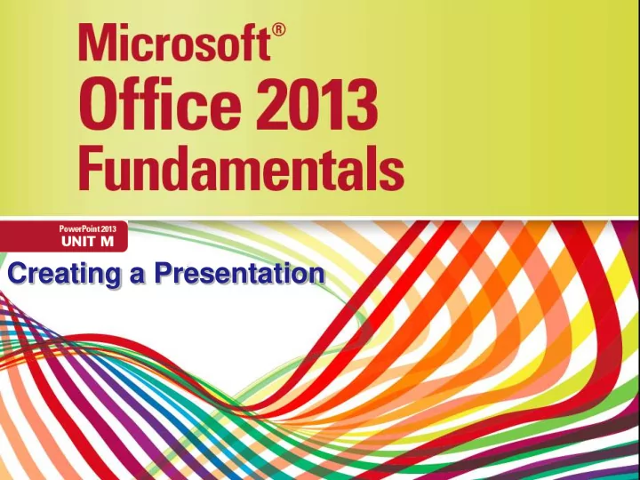 creating a presentation objectives