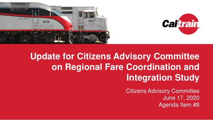 update for citizens advisory committee