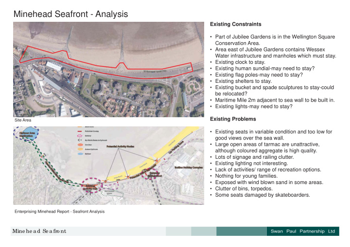 minehead seafront analysis