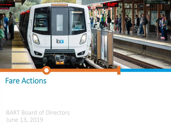 fare actions