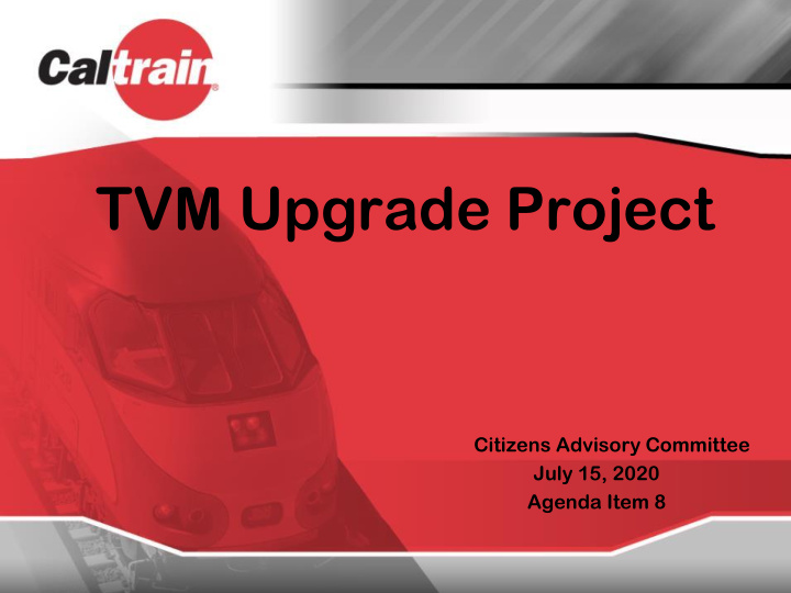 tvm upgrade project