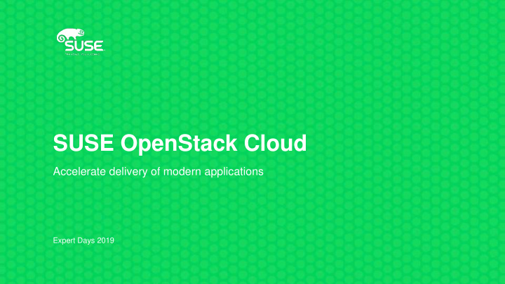 suse openstack cloud