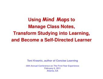 T  Two Implications for Students  Two Implications for Students:  T  I  I  li  li  ti  ti  f  f  St