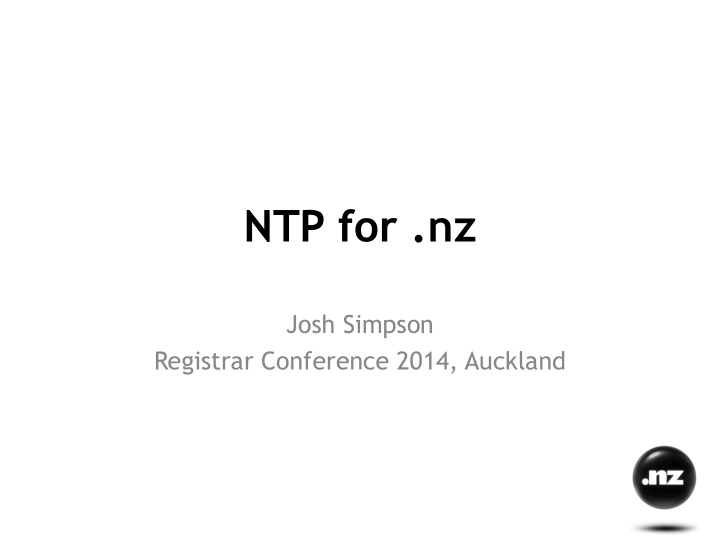 ntp for nz