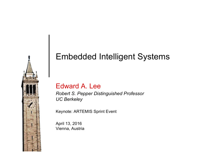 embedded intelligent systems