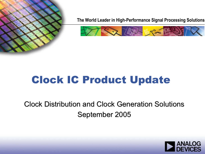 clock ic product update clock ic product update