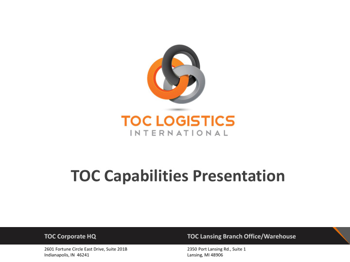 toc capabilities presentation