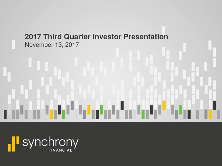 2017 third quarter investor presentation