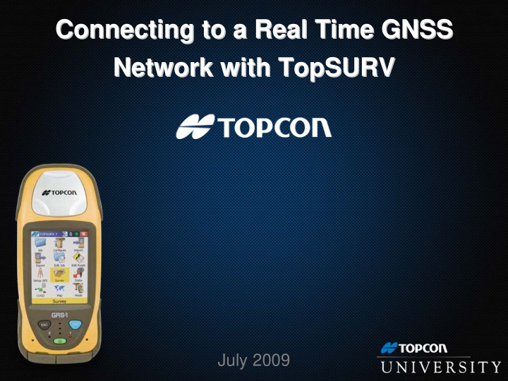 connecting to a real time gnss connecting to a real time