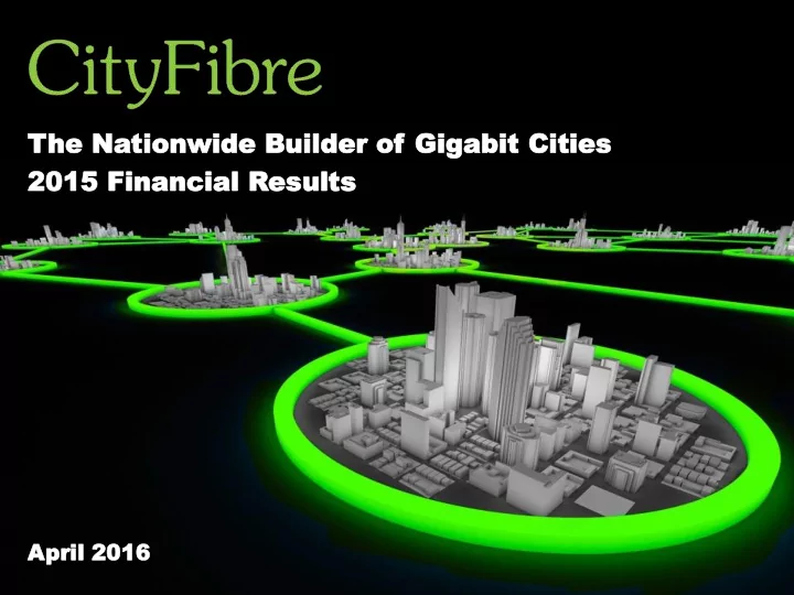 the he na nationwide tionwide builder uilder of of g giga