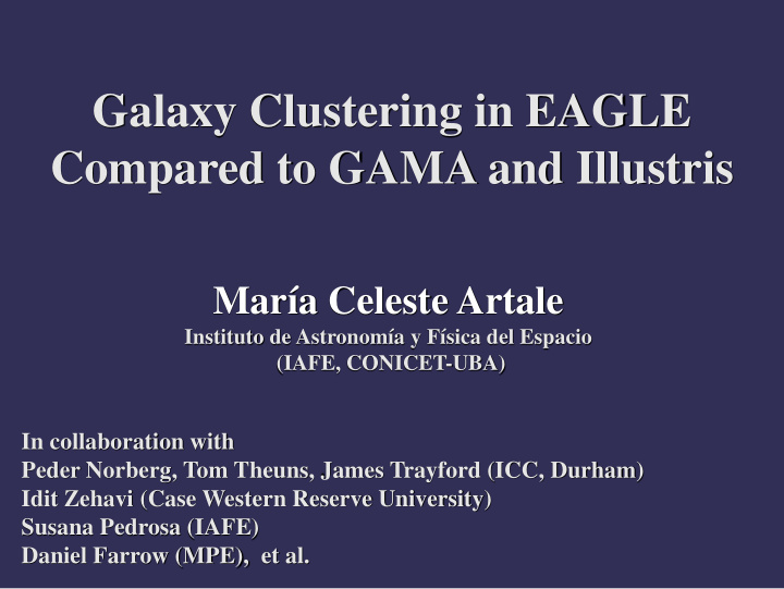 compared to gama and illustris