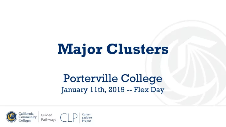 major clusters