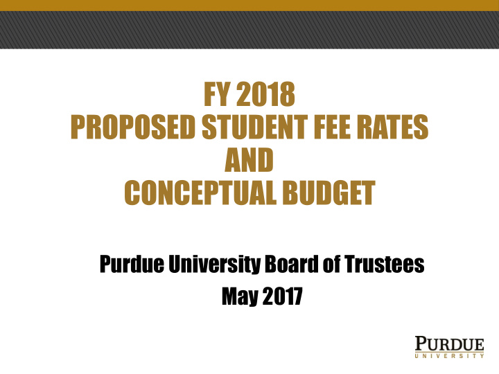 proposed student fee rates