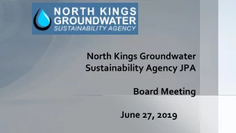 Sustainability Agency JPA  Board Meeting  June 27, 2019  Pledge of Allegiance  Review Agenda