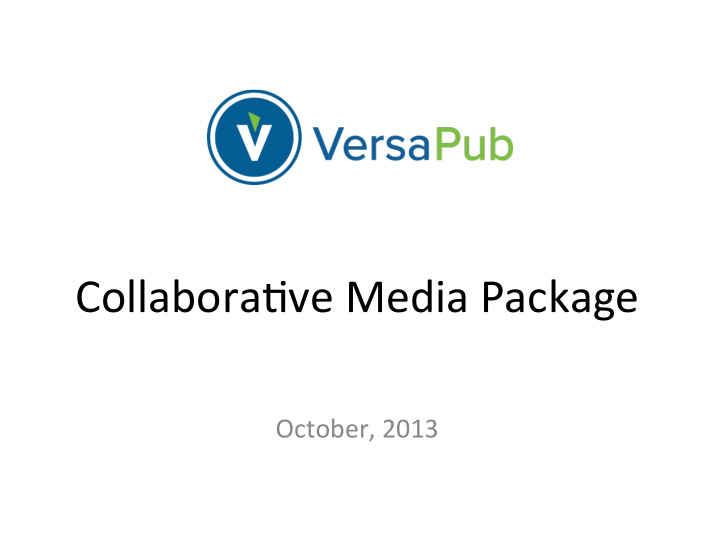 collabora ve media package