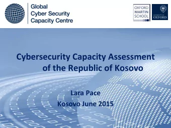 Cybersecurity  Capacity  Assessment      of  the  Republic  of  Kosovo