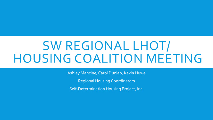 housing coalition meeting