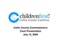 collin county commissioners court presentation july 13