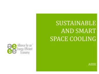 SUSTAINABLE  AND SMART  SPACE COOLING  AEEE  COOLING A WARMING WORLD  World Electricity Demand