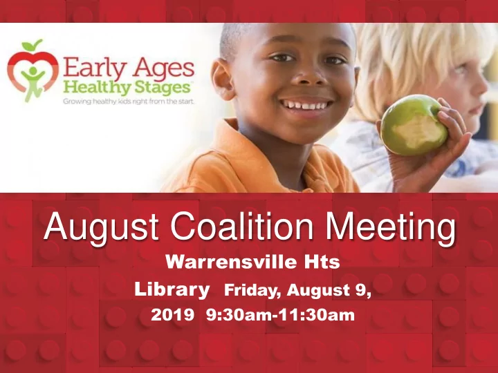august coalition meeting
