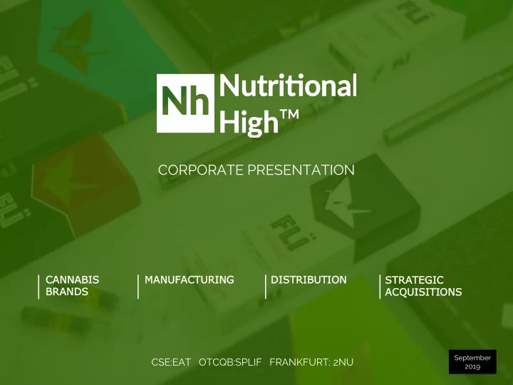 corporate presentation