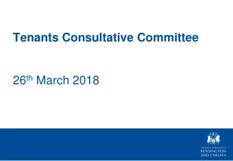 26 th March 2018  Agenda  6.30 Minutes and matters arising  6.45 Service handback update  7.00